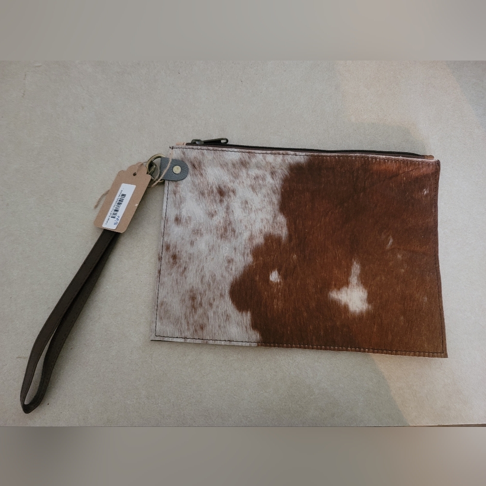 Cowhide Wristlet